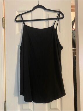 SHEIN Black Slim-Strap Camisole Top